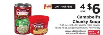 ShopRite Chunky soup offer