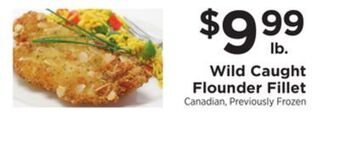ShopRite Wild caught flounder fillet offer