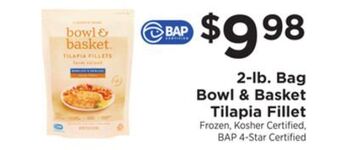 ShopRite 2-lb. bag tilapia fillet offer