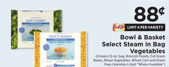 ShopRite Select steam in bag vegetables offer