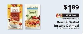 ShopRite Instant oatmeal offer
