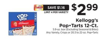 ShopRite Pop-tarts 12-ct offer