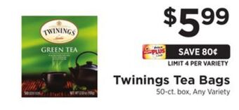ShopRite Tea bags offer
