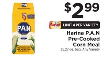 ShopRite Pre-cooked corn meal offer
