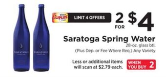 ShopRite Spring water offer