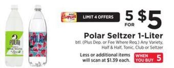 ShopRite Seltzer 1-liter offer
