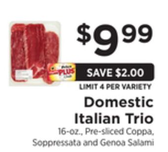 ShopRite Domestic italian trio offer