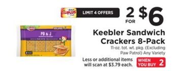 ShopRite Sandwich crackers 8-pack offer