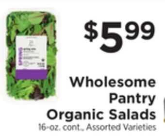 ShopRite Organic salads offer