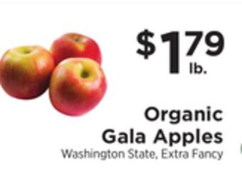 ShopRite Organic gala apples offer