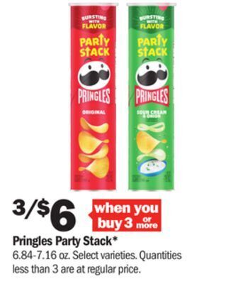 Meijer Pringles party stack offer