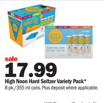 Meijer High noon hard seltzer variety pack offer