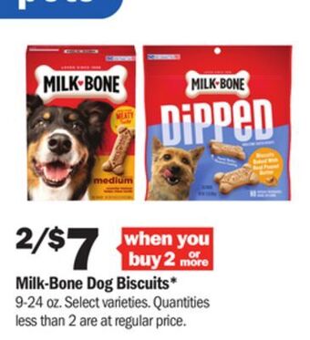Meijer Milk-bone dog biscuits offer