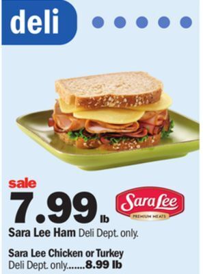 Meijer Sara lee ham offer