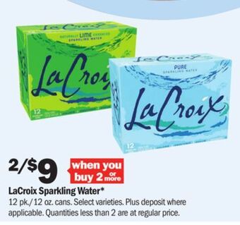 Meijer Lacroix sparkling water offer