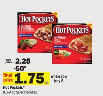 Meijer Hot pockets offer