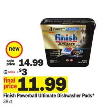 Meijer Finish powerball ultimate dishwasher pods offer