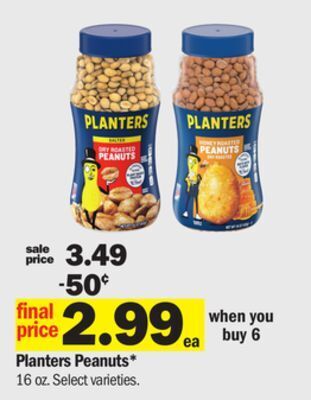 Meijer Planters peanuts offer