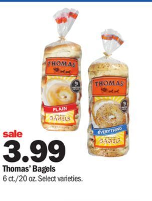 Meijer Thomas' bagels offer