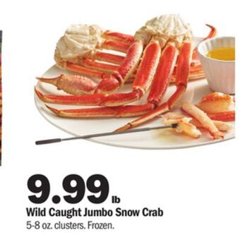 Meijer Wild caught jumbo snow crab offer