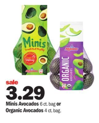 Meijer Minis avocados 6 ct. bag or organic avocados 4 ct. bag offer