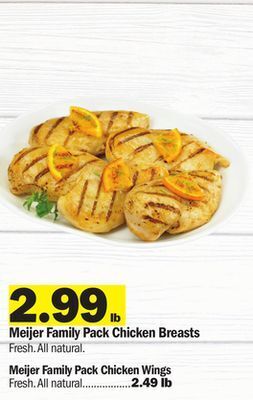 Meijer Meijer family pack chicken breasts offer