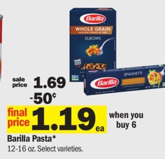 Meijer Barilla pasta offer