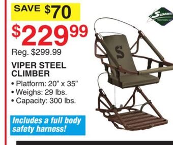 Dunham's Sports Summit viper steel climber offer
