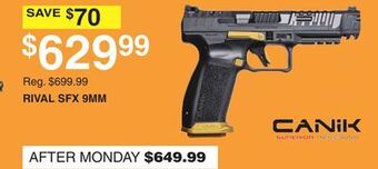 Dunham's Sports Canik rival sfx 9mm offer