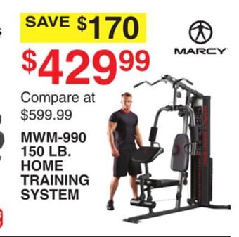 Dunham's Sports Marcy mwm-990 150 lb. home training system offer