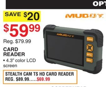 Dunham's Sports Muddy card reader offer