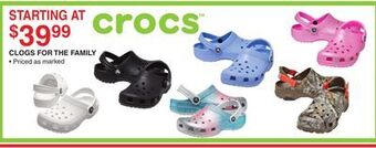 Dunham's Sports Crocs clogs for the family offer