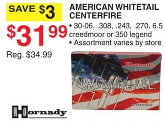 Dunham's Sports Hornady american whitetail centerfire offer