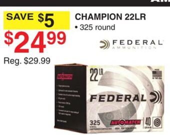 Dunham's Sports Federal champion 22lr offer