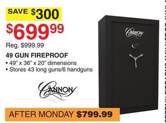 Dunham's Sports Cannon gun fireproof offer