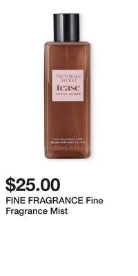 Victoria's Secret Fine fragrance fine fragrance mist offer