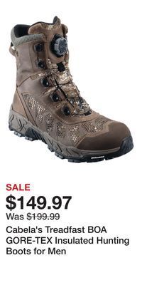 Cabela's Cabela's treadfast boa gore-tex insulated hunting boots for men offer