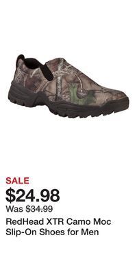 Cabela's Redhead xtr camo moc slip-on shoes for men offer