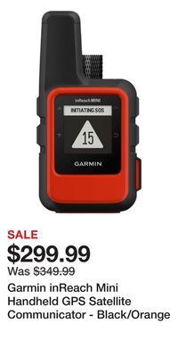 Cabela's Garmin inreach mini handheld gps satellite communicator - black/orange offer