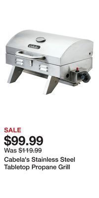 Cabela's Cabela's stainless steel tabletop propane grill offer