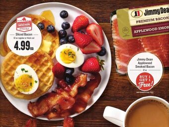 Lowes Foods Jimmy Dean Applewood Smoked Bacon offer
