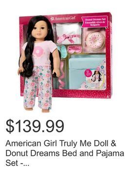 Costco American girl truly me doll & donut dreams bed and pajama set - doll #111 offer