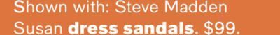 Macy's Steve madden women's susan two-piece platform dress sandals offer