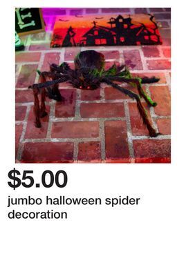 Five Below Jumbo halloween spider decoration offer