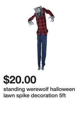Five Below Standing werewolf halloween lawn spike decoration 5ft offer
