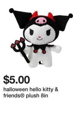Five Below Halloween hello kitty & friends plush 8in offer