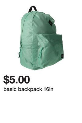 Five Below Basic backpack 16in offer
