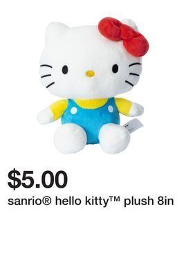 Five Below Sanrio hello kitty plush 8in offer