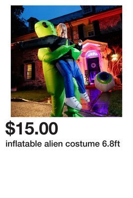 Five Below Inflatable alien costume 6.8ft offer