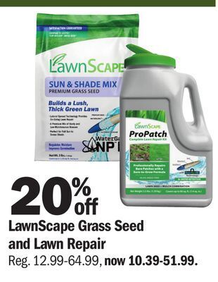 Meijer Lawnscape grass seed and lawn repair offer